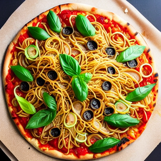 Chow Mein Pizza