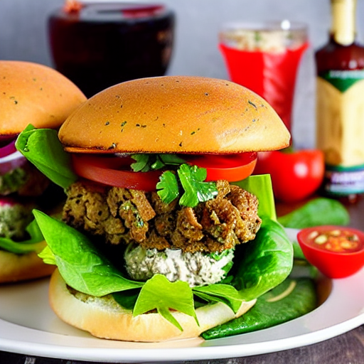 Keto Fattoush Burger