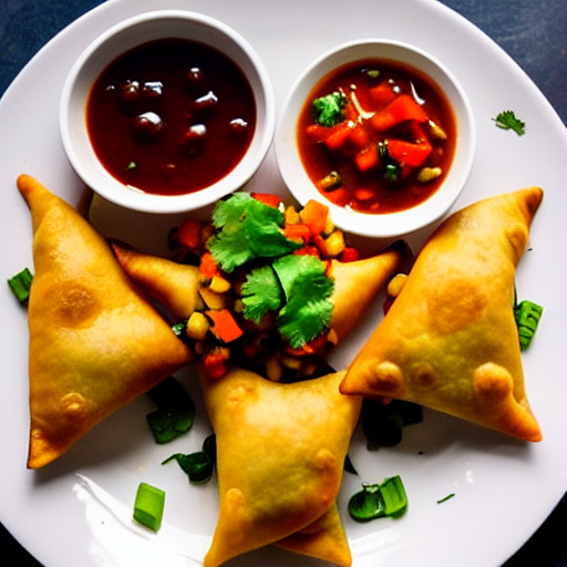 Vegetable Samosa Chaat