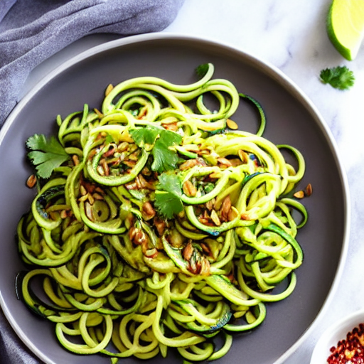 Zucchini Noodles with Garlic