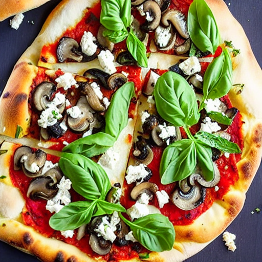 Herbed Mushroom Pizza
