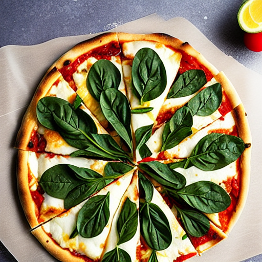 Spinach Goma Pizza