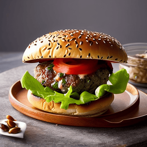 Pine Nut Beef Burger