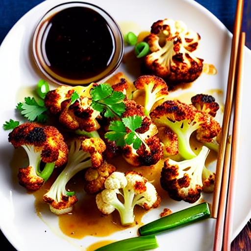 Baked Cauliflower with Soy Sauce