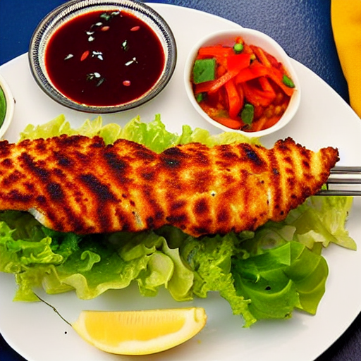 Fish Kebab Sandwich
