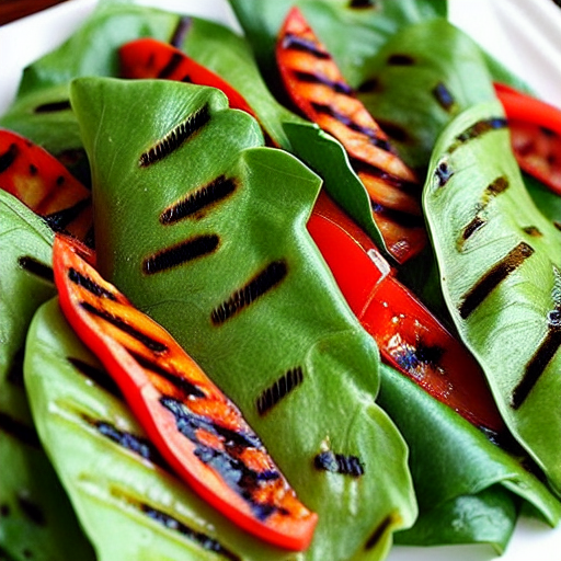 Grilled Perilla Leaves