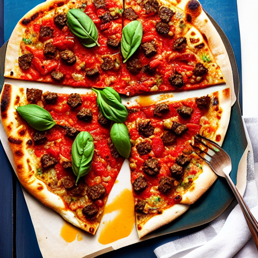 Spicy Lamb Pizza