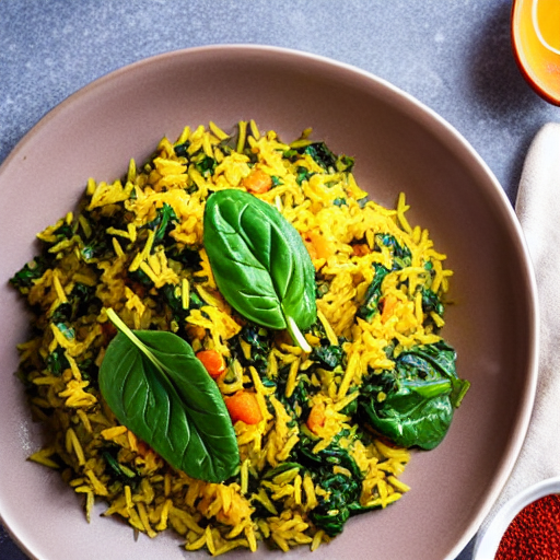 Riz aux Épinards