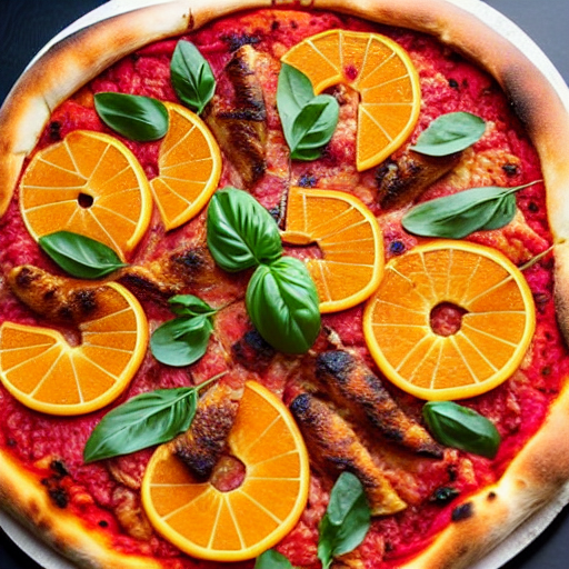 Pizza de Pato y Naranja
