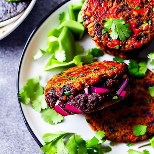 Spicy Black Bean Burgers