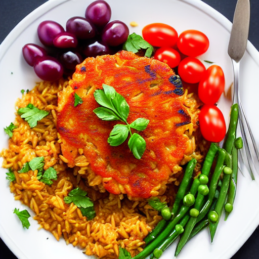 Tomatokeftedes Rice