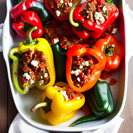 Feta Stuffed Peppers
