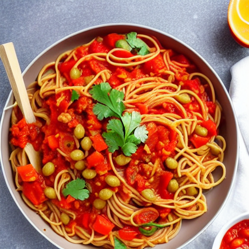 Fideos con Salsa de Tomate