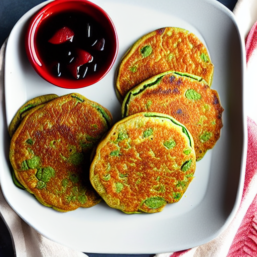 Baked Mung Bean Pancakes