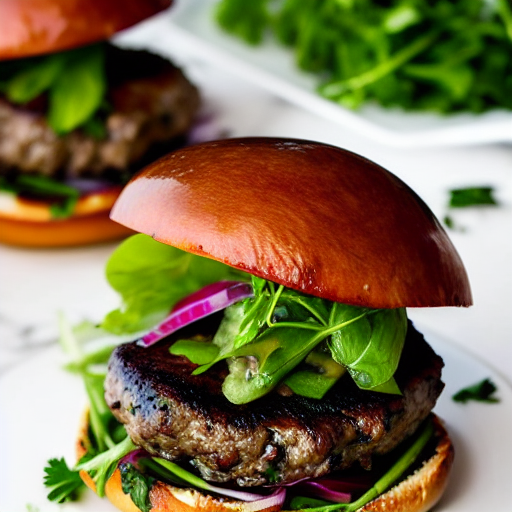 Mushroom Elk Burger