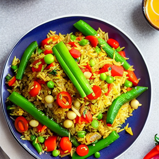 Halal Vegetable Fried Rice