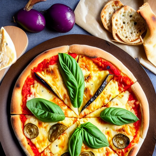 Pizza de Berenjena y Queso