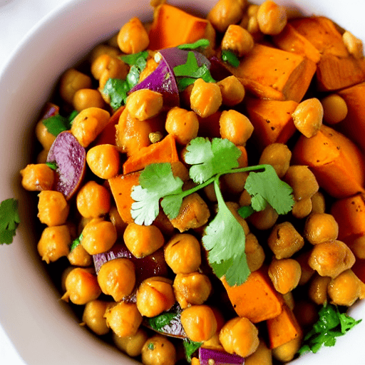 Savory Sweet Potato and Chickpea Bowl