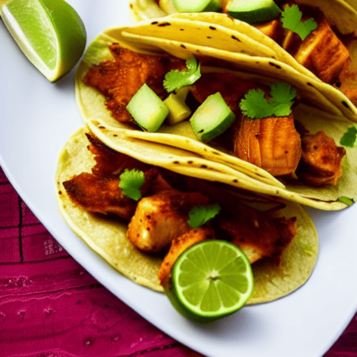 Tacos de Pescado al Tamarindo y Limón