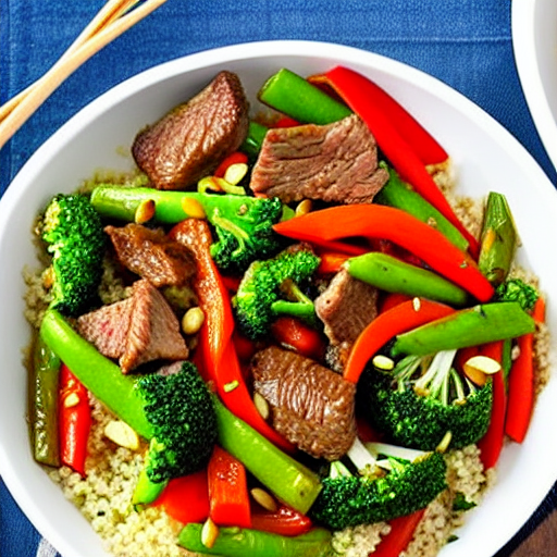 Beef and Vegetable Stir-Fry with Couscous