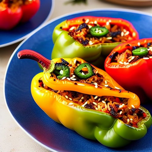 Korean Style Stuffed Peppers