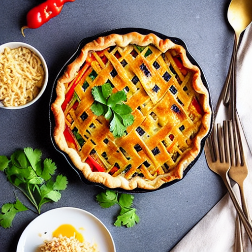 Baked Thai Vegetable Pie