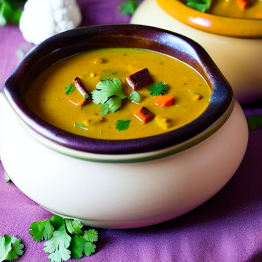 Vegetable Korma Soup