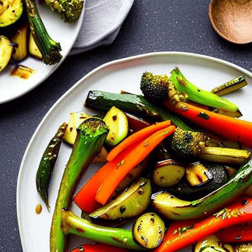 Ginger Soy Grilled Vegetables