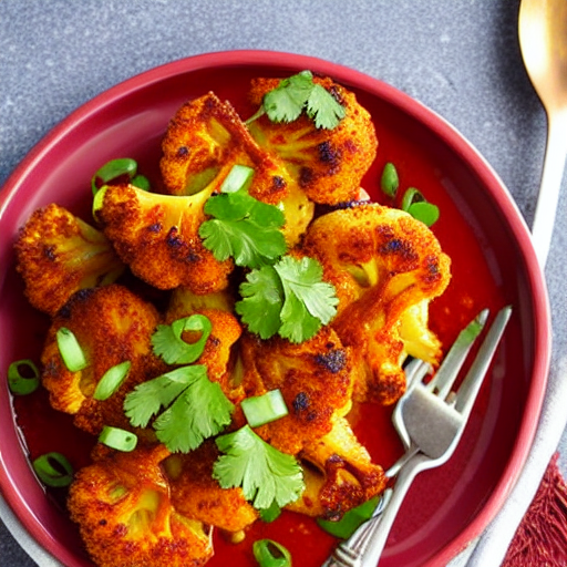 Baked Cauliflower with Chili
