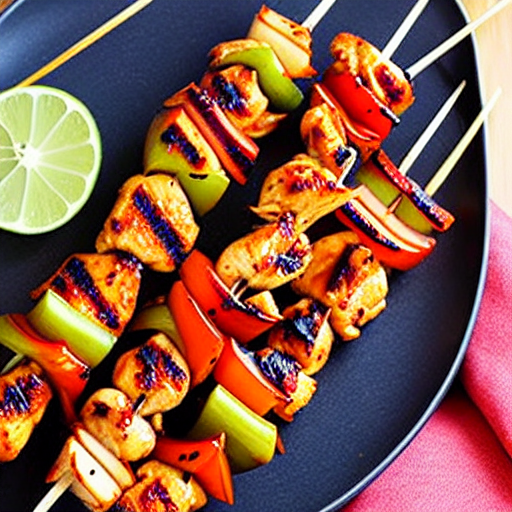 Korean Spicy Chicken Skewers