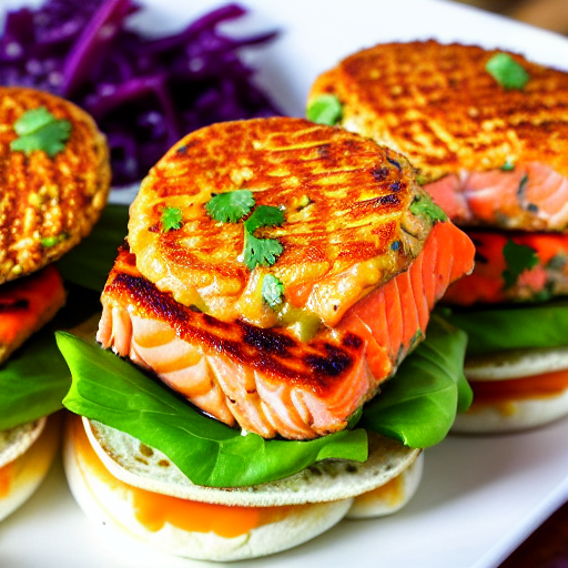 Sriracha Salmon Burger