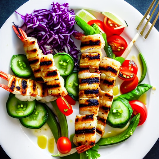 Vegan Shrimp Souvlaki