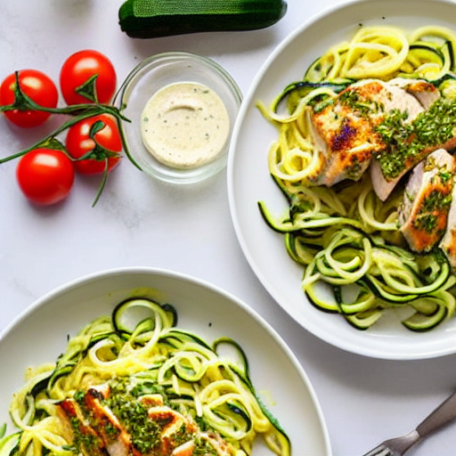 Chicken Alfredo with Zoodles