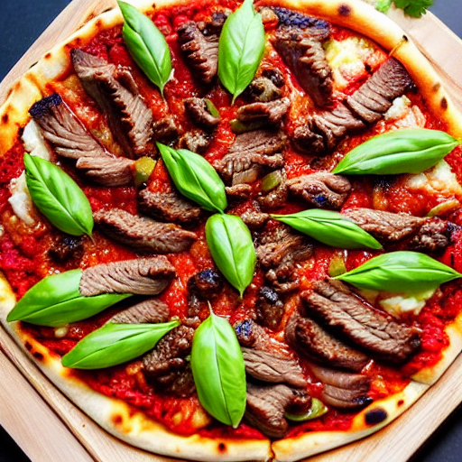Korean Beef Pizza