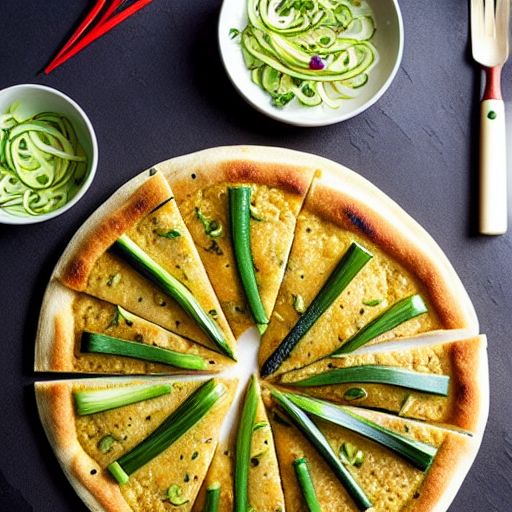 Zucchini Scallion Cake