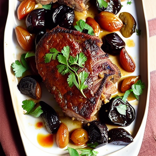 Baked Lamb with Prunes