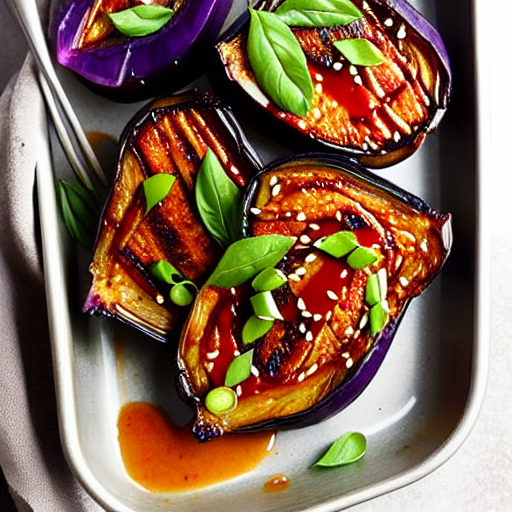 Miso Baked Eggplant