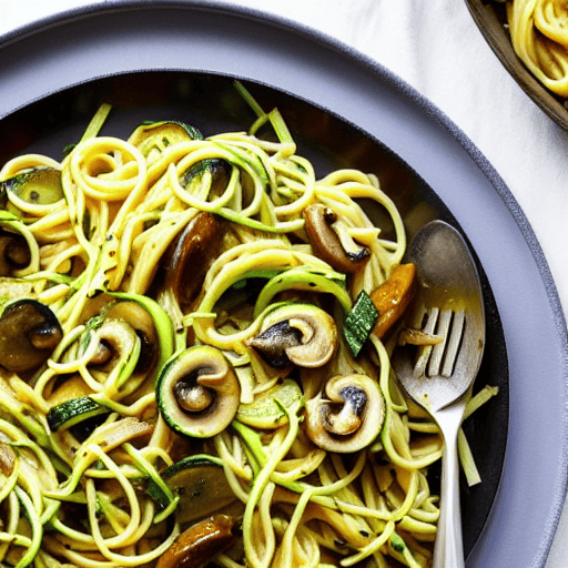 Pasta con i Funghi e Zucchine