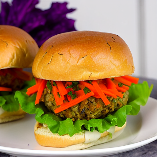 Cabbage and Carrot Burger