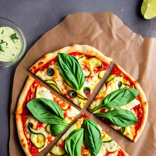 Zucchini Blossom Pizza