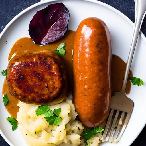 Vegan Bangers and Mash