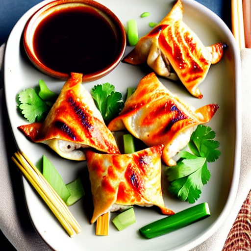 Yaki Gyoza with Salmon and Tofu