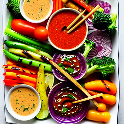 Grilled Thai Vegetable Platter