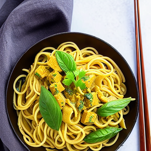 Keto Yellow Curry Noodles