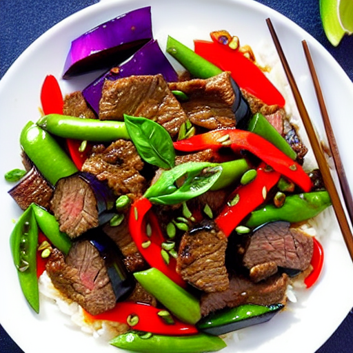 Beef and Eggplant Stir-Fry