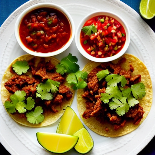 Tacos de Res en Salsa de Piña y Cilantro