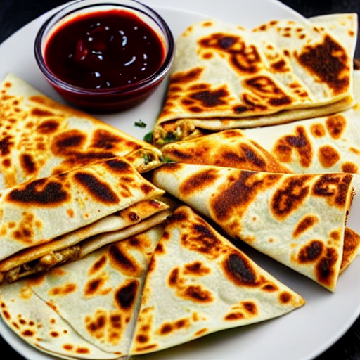 Halal BBQ Chicken Quesadilla
