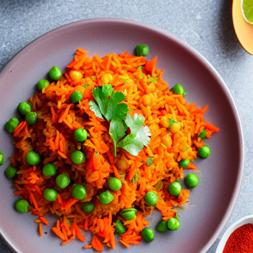 Carrot and Pea Rice