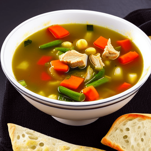 Halal Chicken and Vegetable Soup