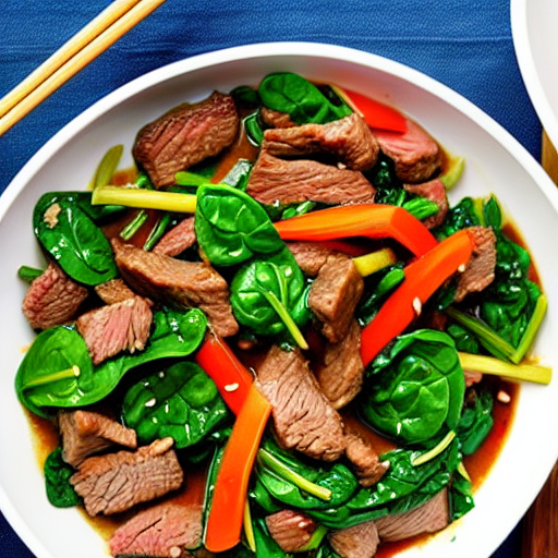 Beef and Spinach Stir-Fry